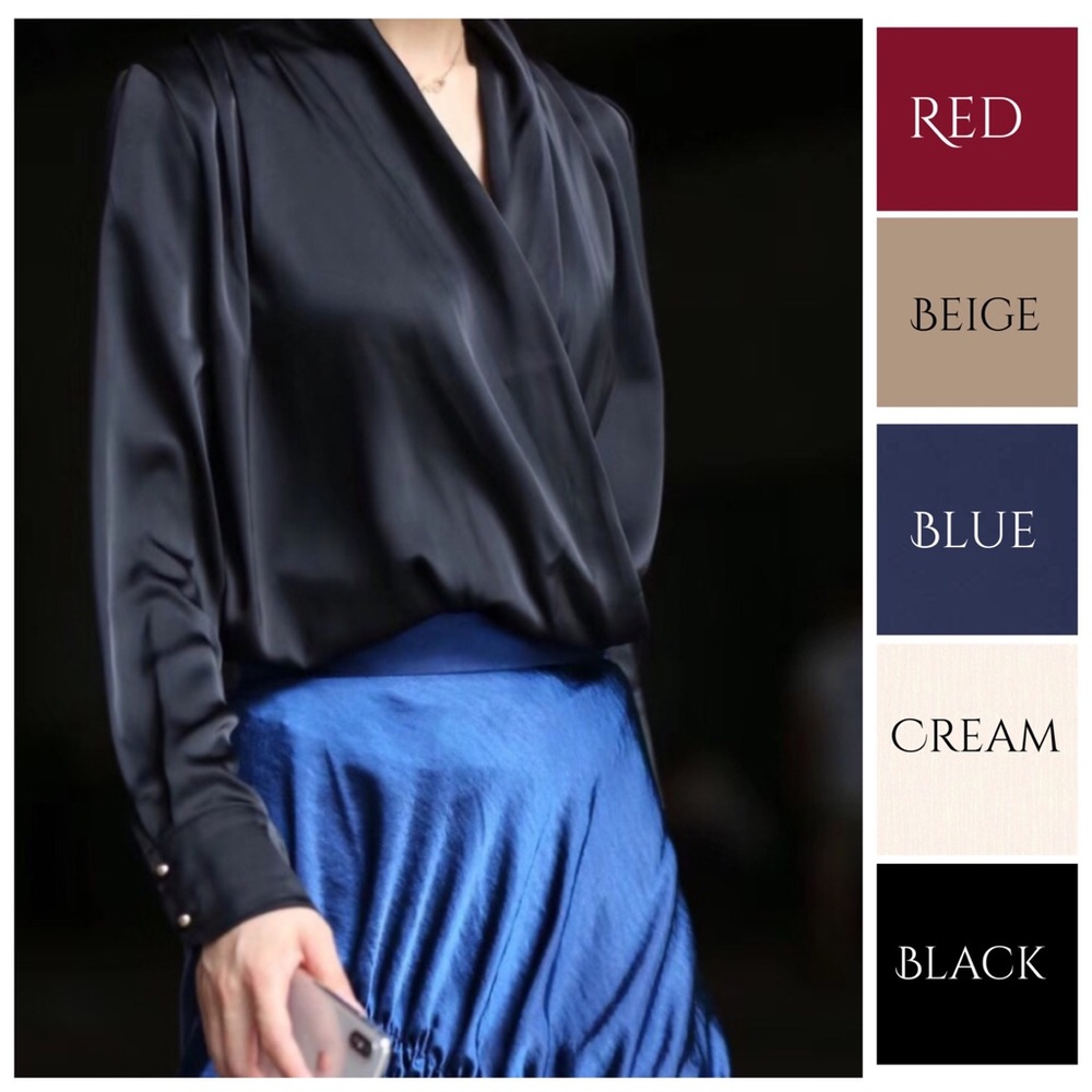 Soft Silky Draping Top - Picture 2 of 11